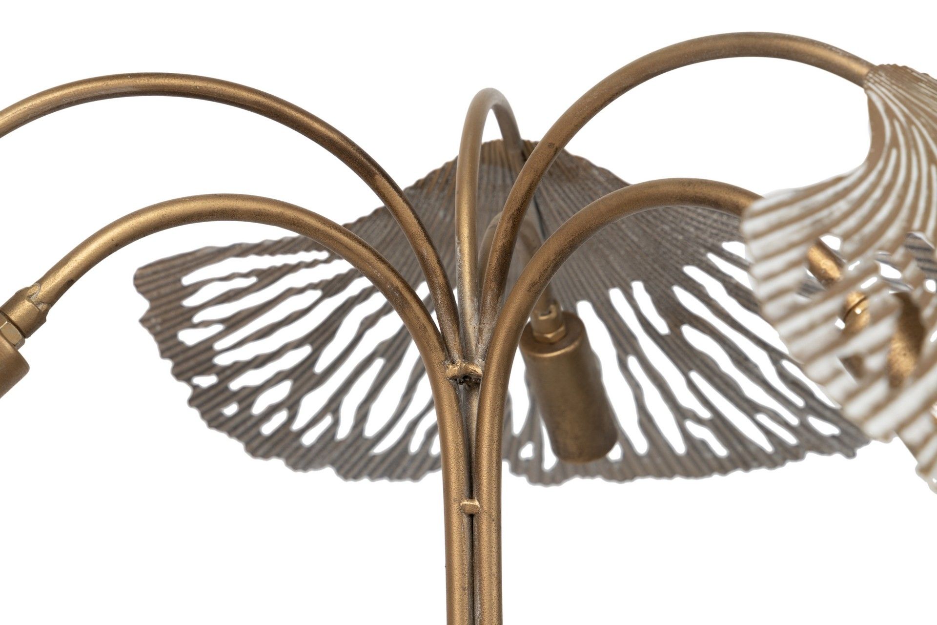 LAMPARA SUELO METAL DORADA 88x88x166 CM