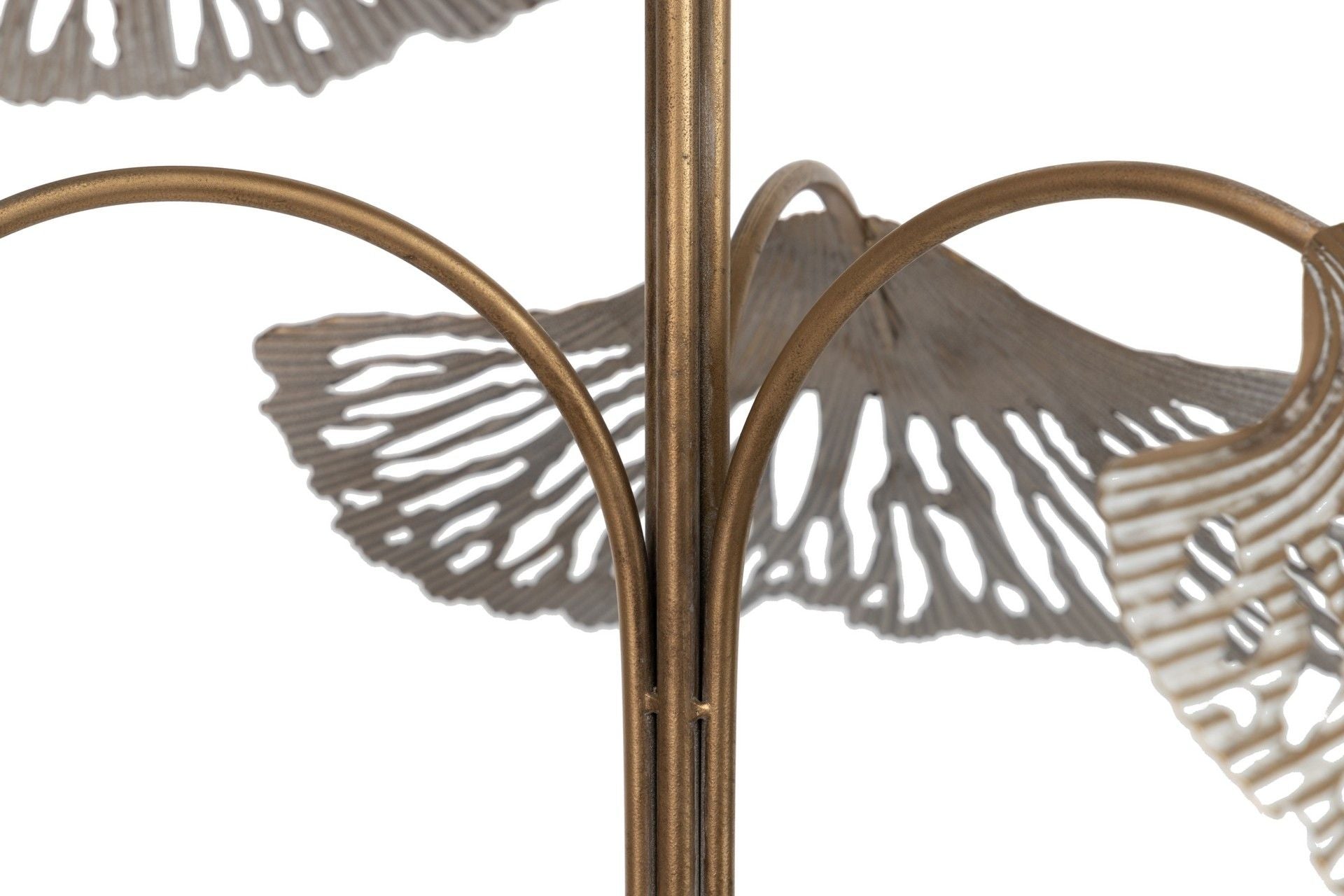 LAMPARA SUELO METAL DORADA 88x88x166 CM