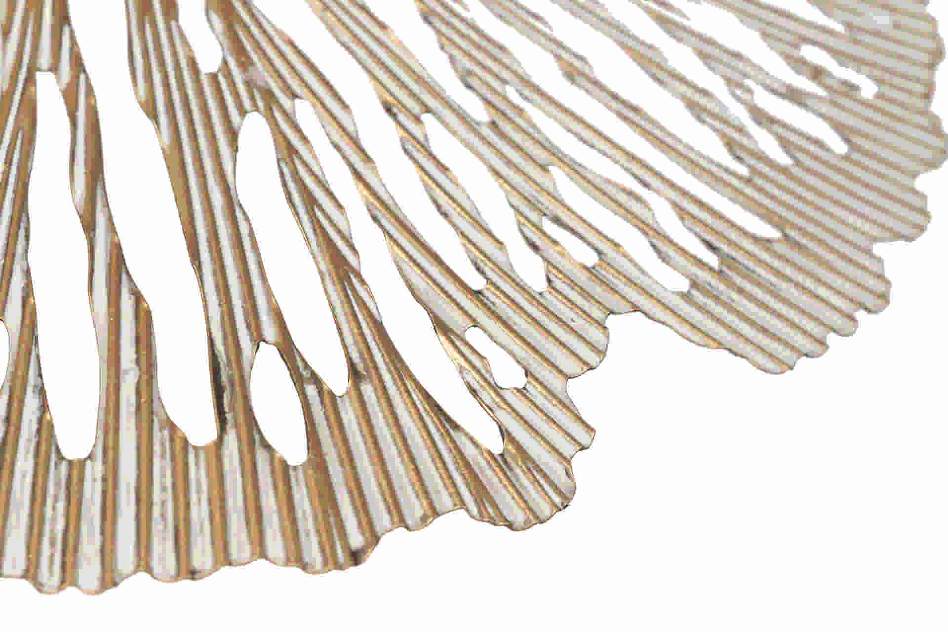 GOLD METAL FLOOR LAMP 88x88x166 CM