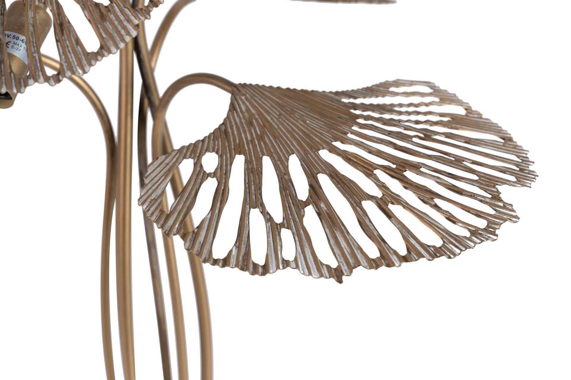 LAMPARA SOBREMESA METAL DORADA 68x68x67 CM