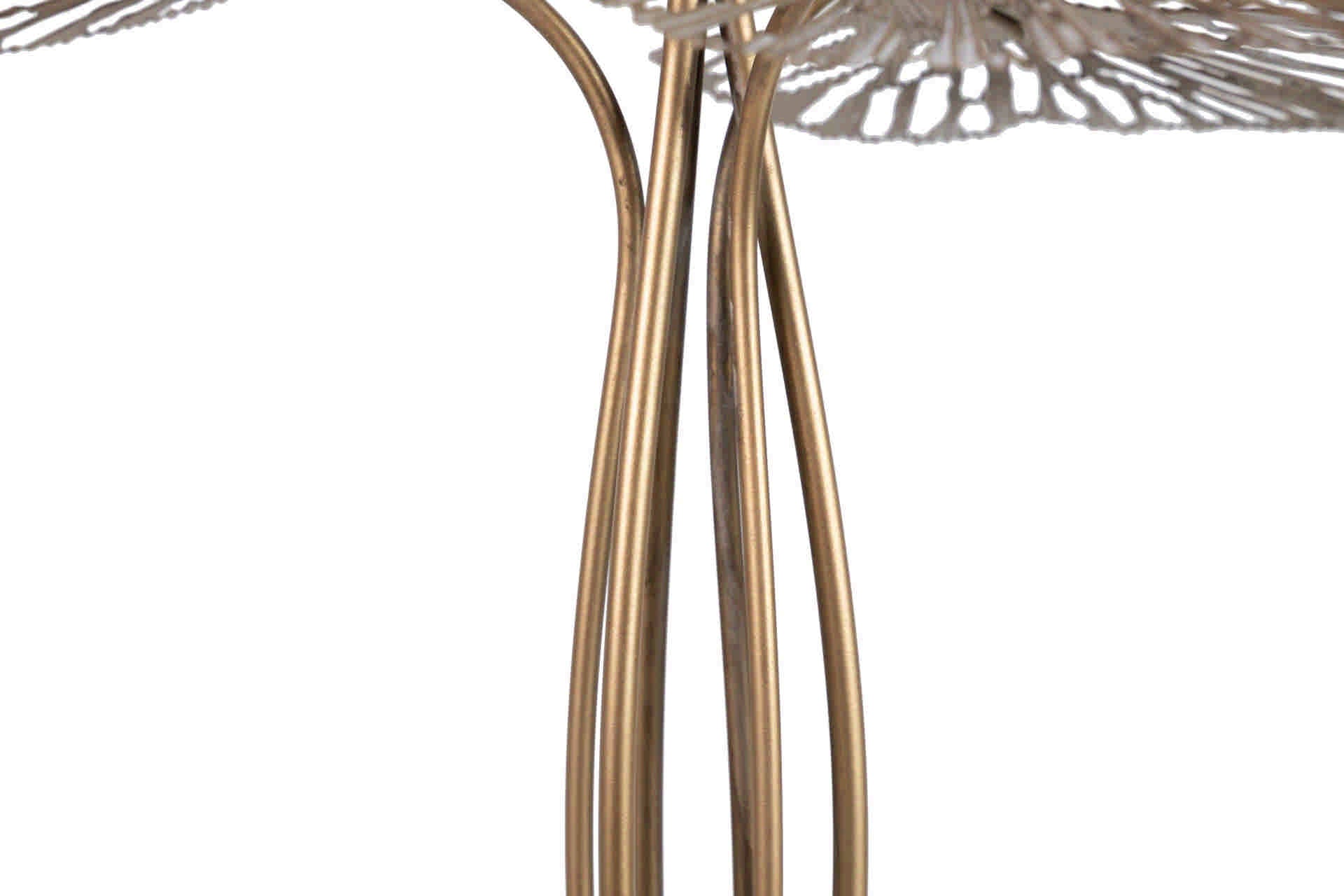 CANDEEIRO DE MESA DE METAL DOURADO 68x68x67 CM
