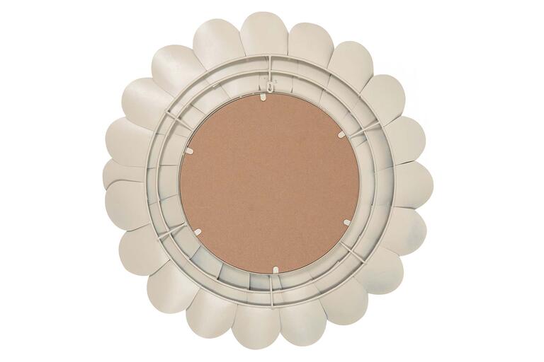 ESPEJO METAL REDONDO BEIGE 86x7x86 CM