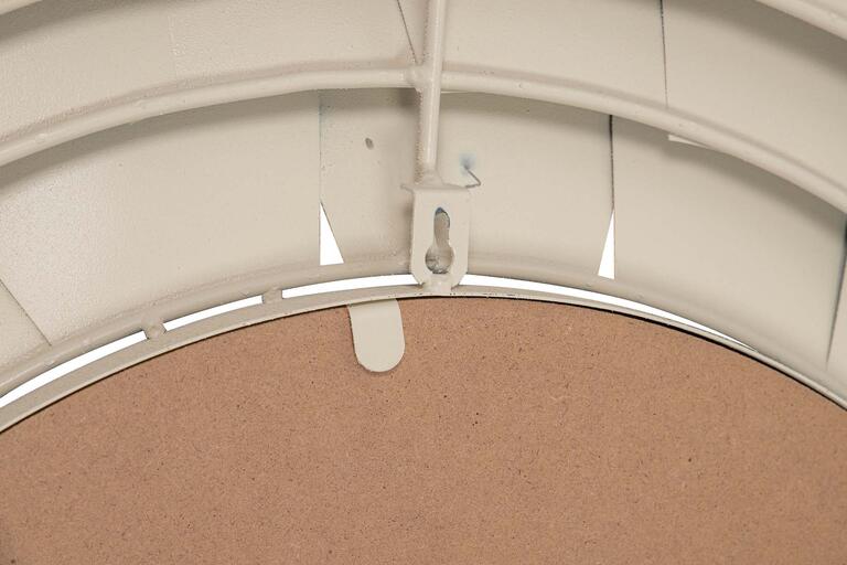 ESPEJO METAL REDONDO BEIGE 86x7x86 CM