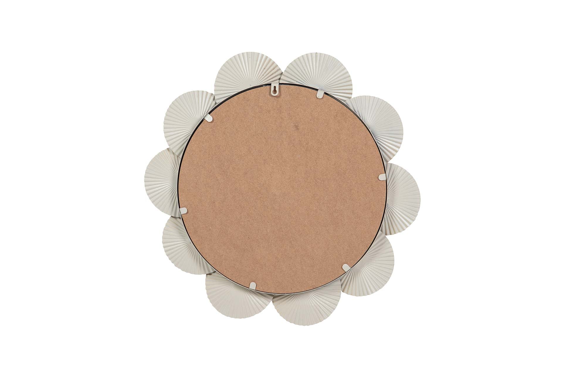 ESPEJO METAL REDONDO BEIGE 61x4x61 CM