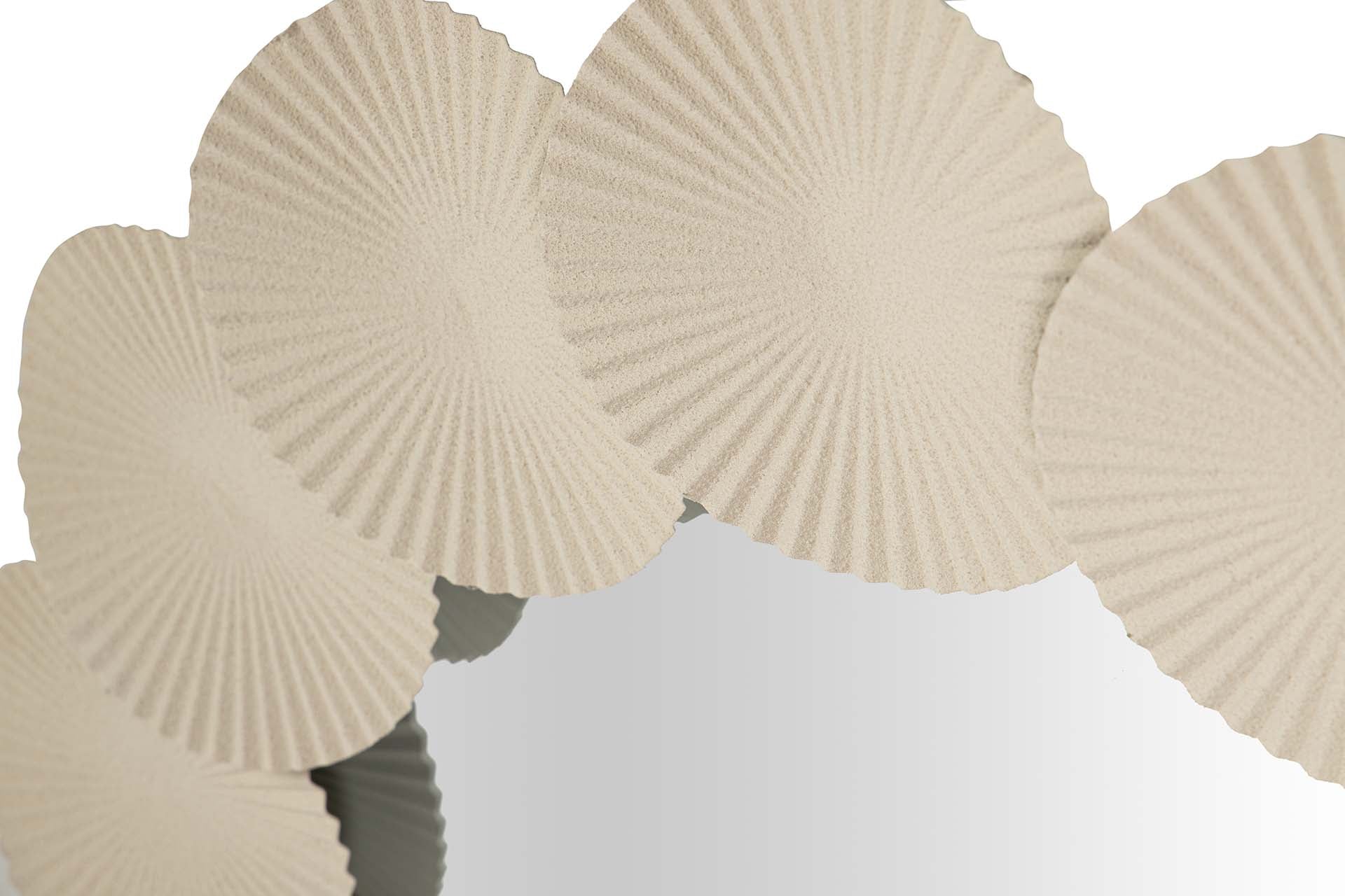 ESPEJO METAL REDONDO BEIGE 75x4x75 CM