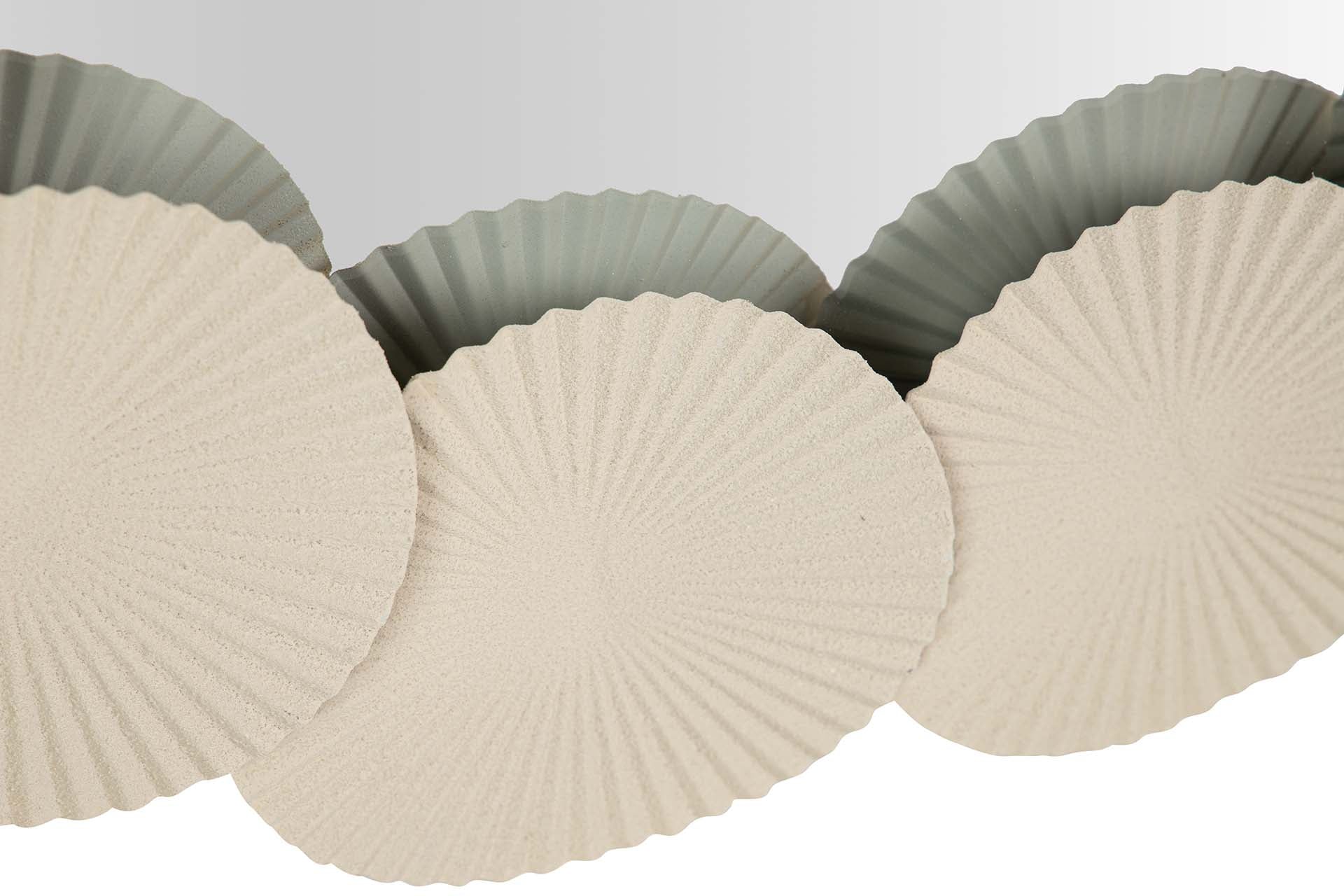 ESPEJO METAL REDONDO BEIGE 75x4x75 CM