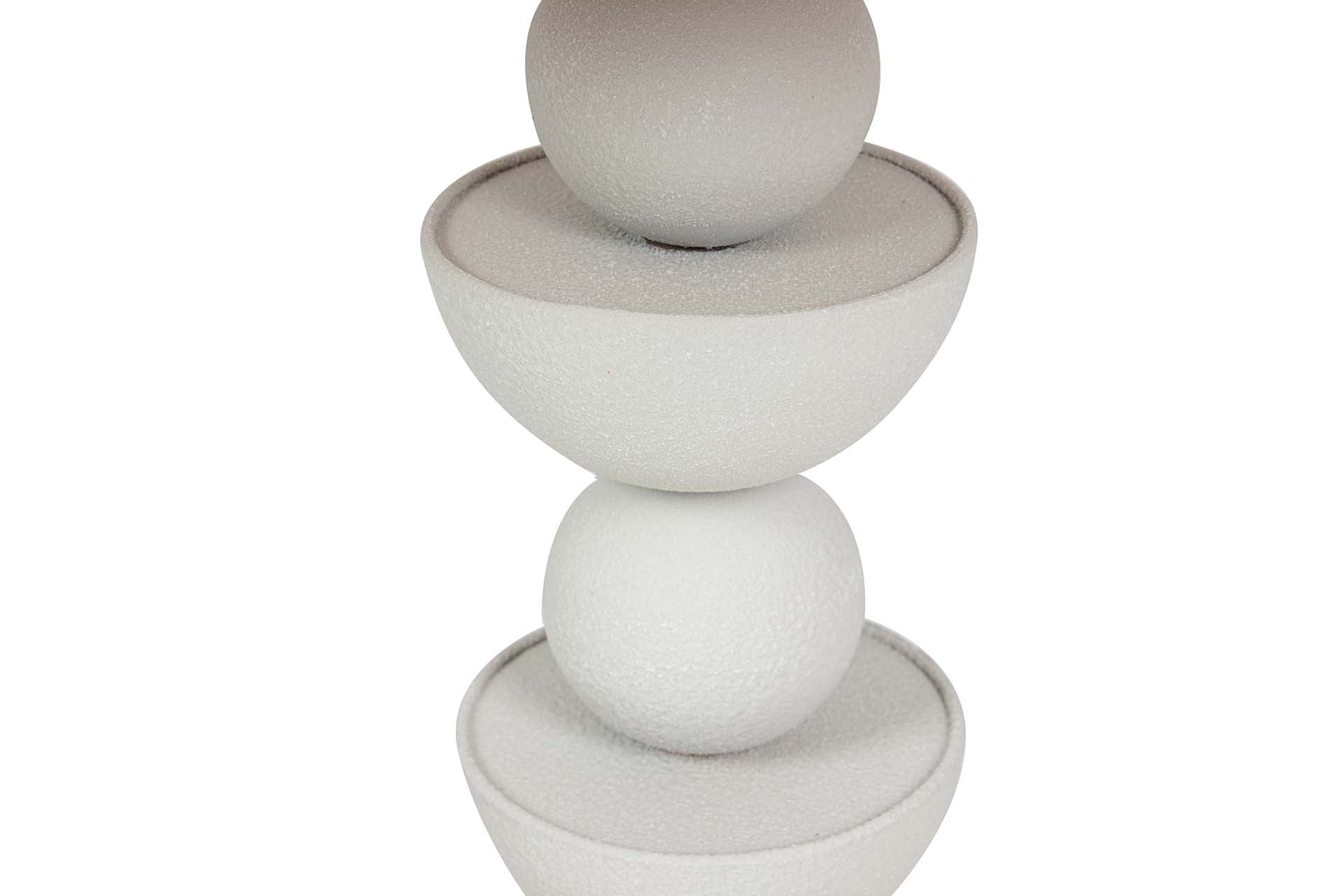 MESITA AUXILIAR METAL MDF BLANCO 60x60x58 CM