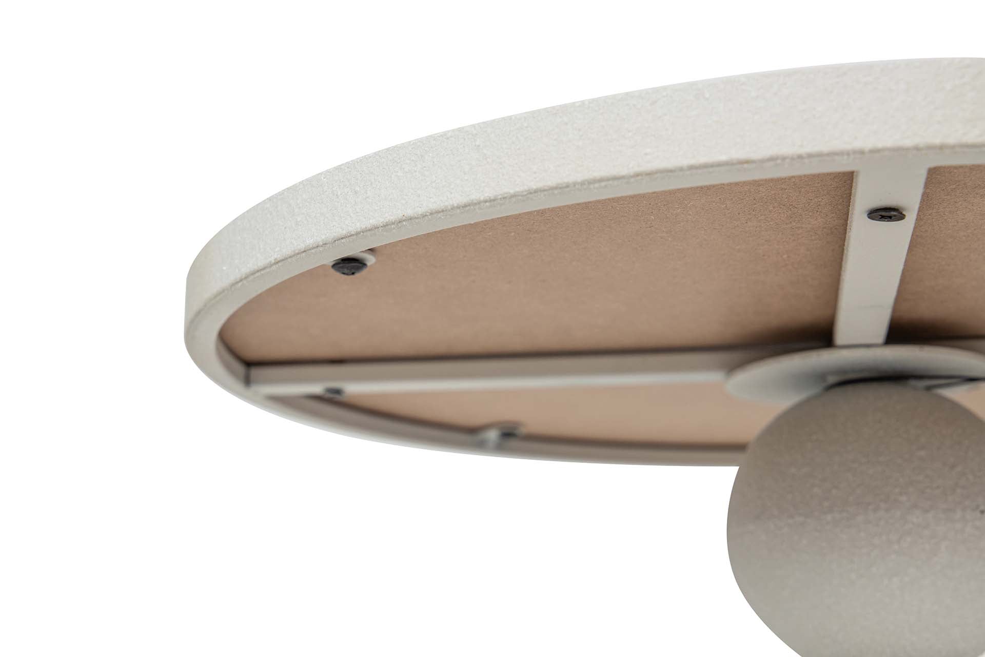 MESITA AUXILIAR METAL MDF BLANCO 41x41x52 CM