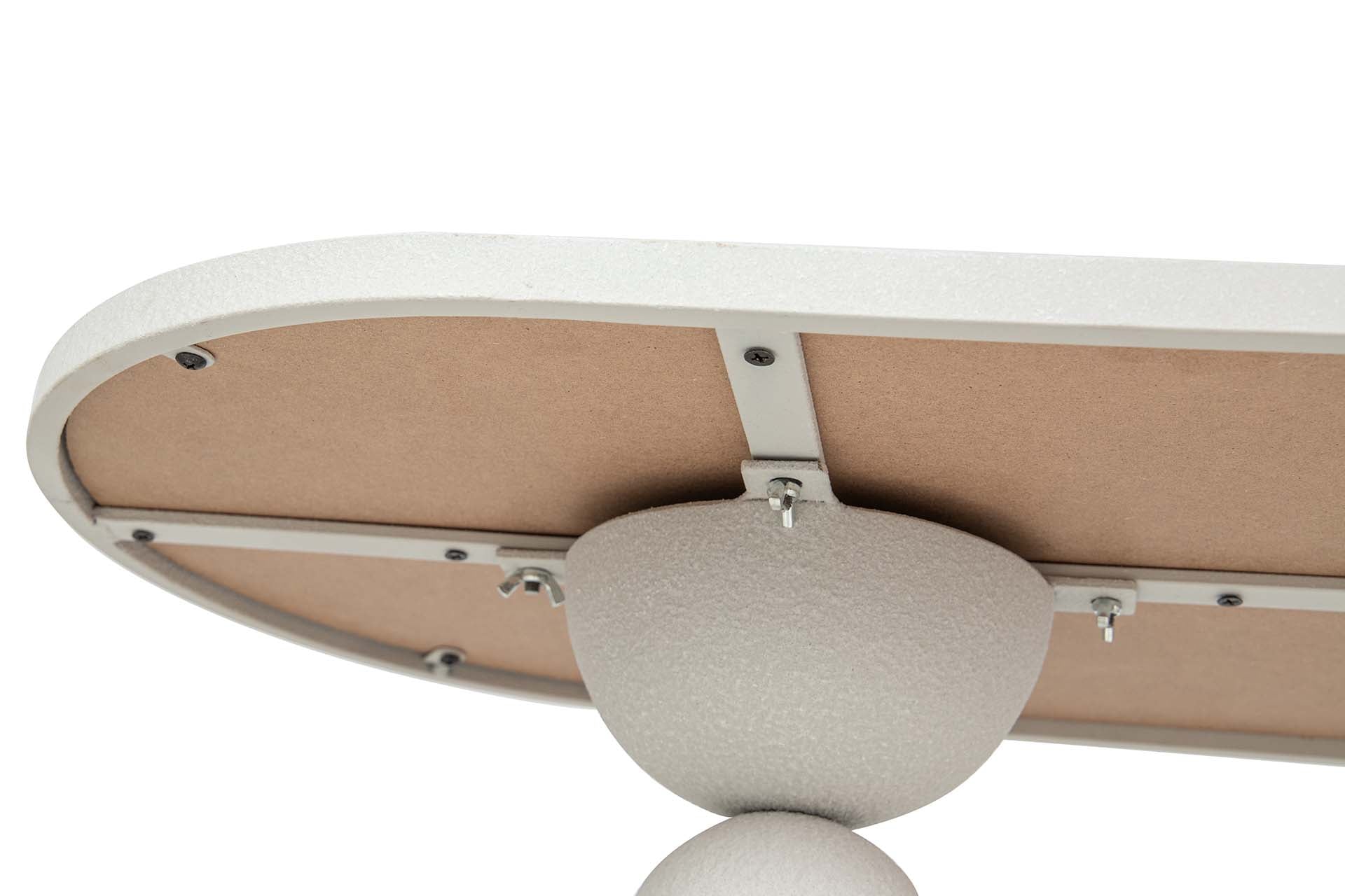 CONSOLA METAL MDF BLANCO 120x40x75 CM