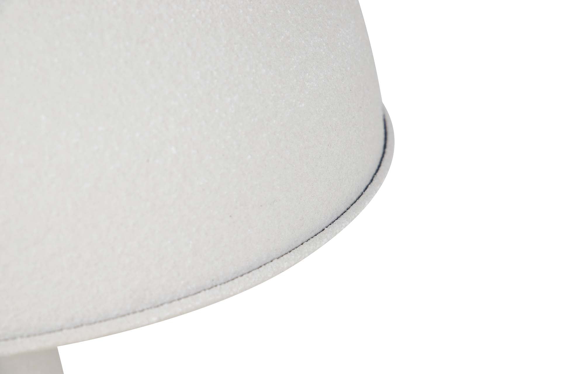 LAMPARA DE SOBREMESA METAL BLANCO 31x31x56 CM