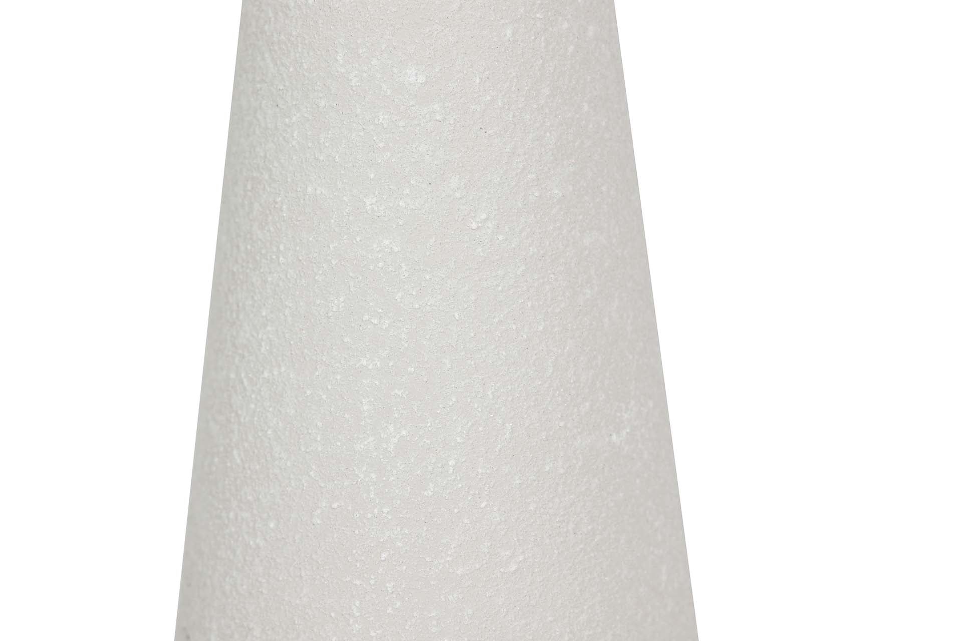 LAMPARA DE SOBREMESA METAL BLANCO 31x31x56 CM
