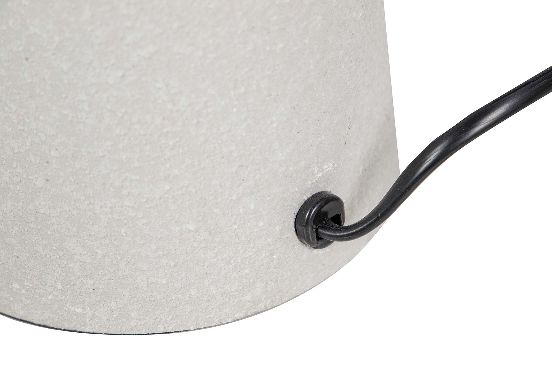 LAMPARA DE SOBREMESA METAL BLANCO 31x31x56 CM