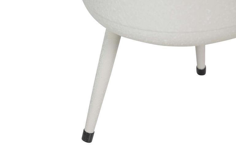 PLANTERO METAL BLANCO 20x20x32 CM