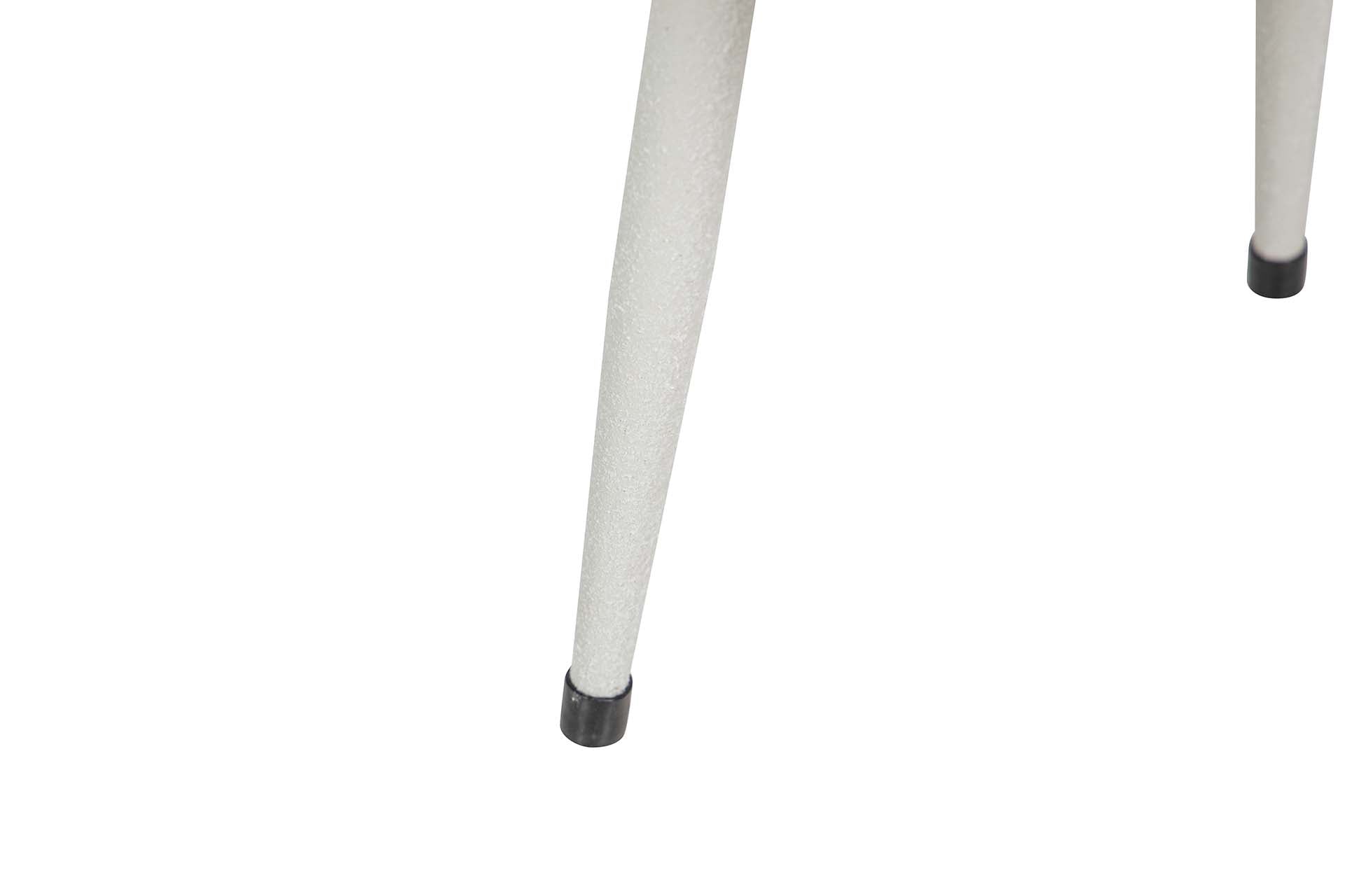 PLANTERO METAL BLANCO 23x23x39 CM