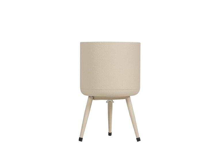 PLANTERO METAL BEIGE 20x20x32 CM