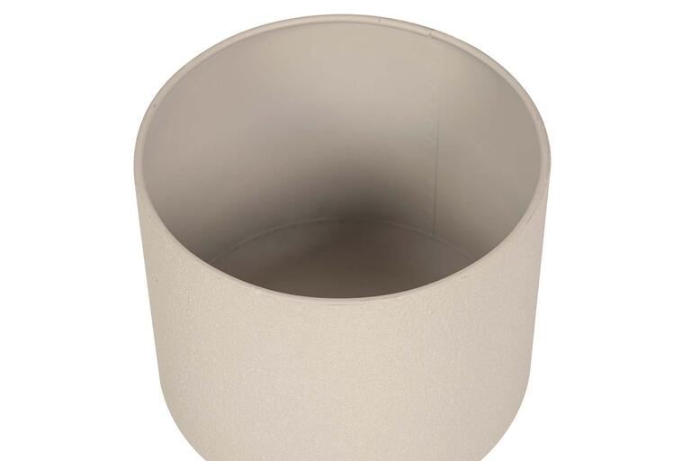 PLANTERO METAL BEIGE 23x23x40 CM