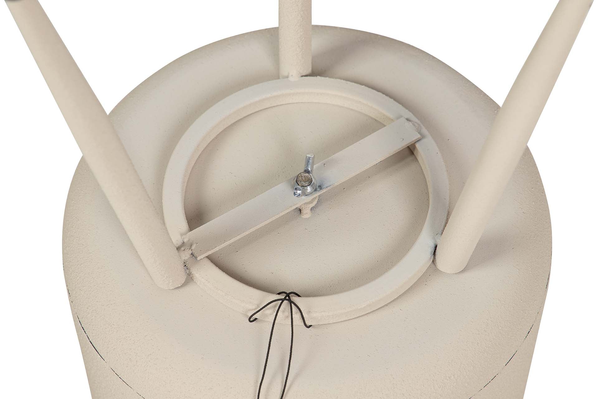 PLANTERO METAL BEIGE 25x25x47 CM