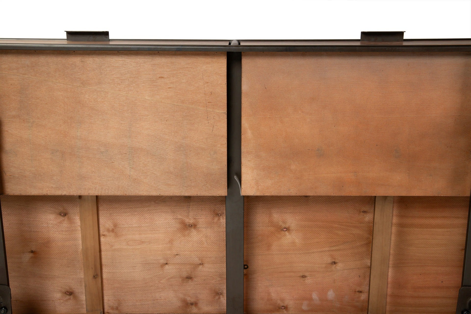 MESA CENTRO MADERA METAL MARRON NEGRO 140x71x54 CM