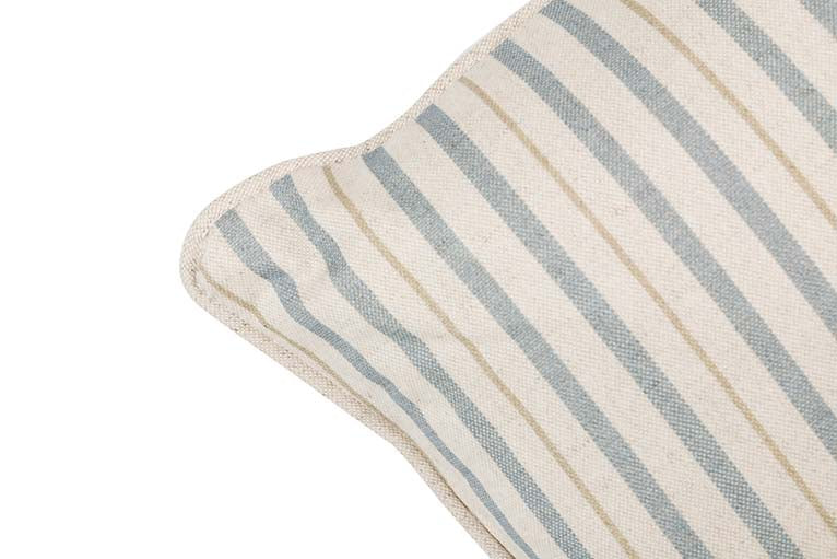 COJIN LINO FLORES RAYAS 45x30 CM - Min.2 uds