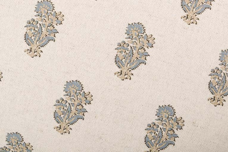 COJIN LINO FLORES RAYAS 45x30 CM - Min.2 uds