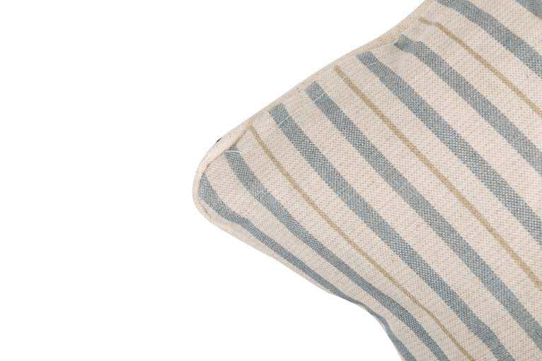 COJIN LINO FLORES RAYAS 45x45 CM - Min.2 uds