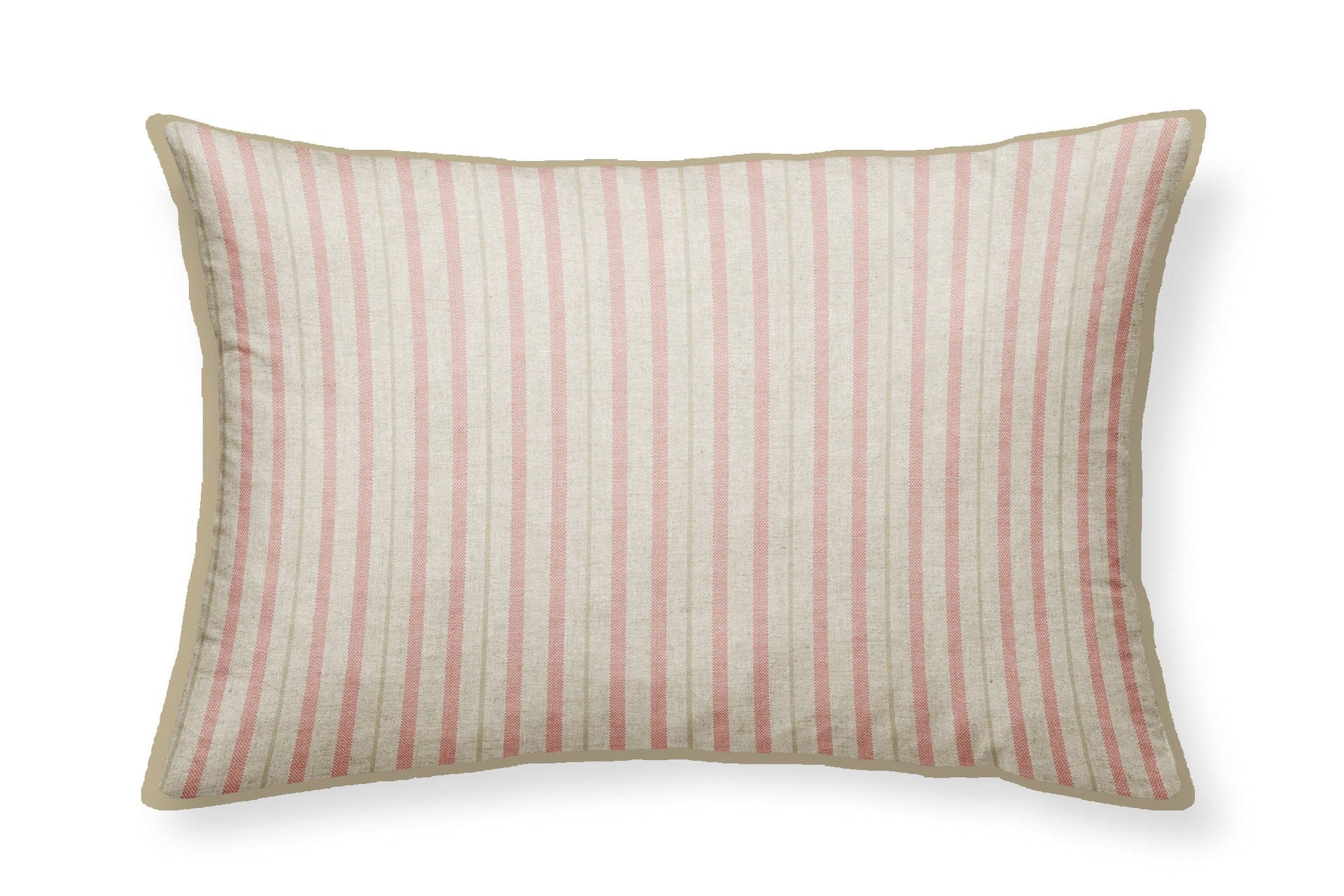 COJIN LINO FLORES RAYAS 45x30 CM - Min.2 uds