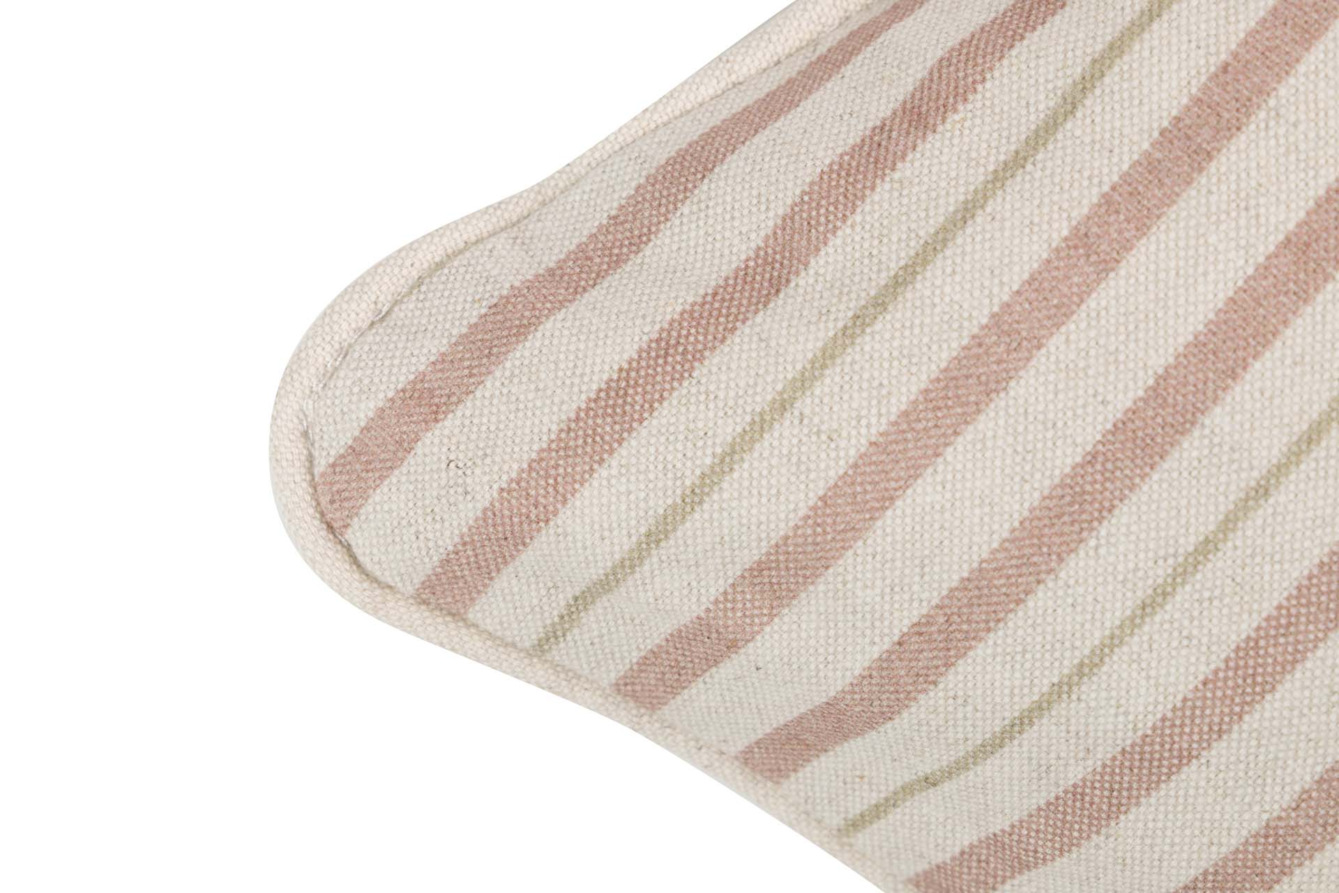 COJIN LINO FLORES RAYAS 45x30 CM - Min.2 uds