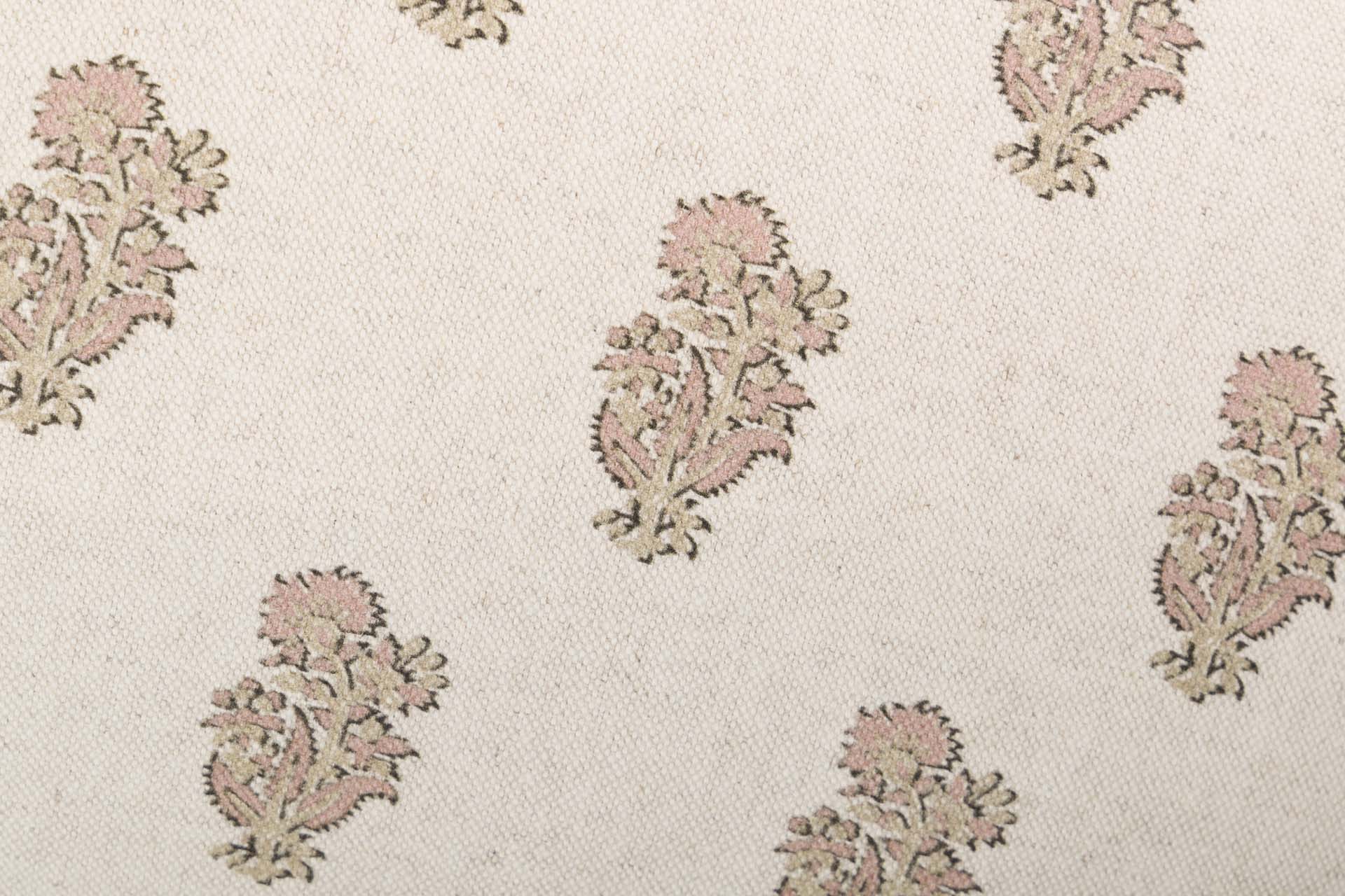 COJIN LINO FLORES RAYAS 45x30 CM - Min.2 uds