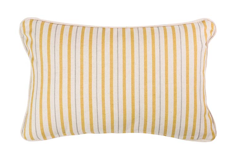 COJIN LINO FLORES RAYAS 45x30 CM - Min.2 uds