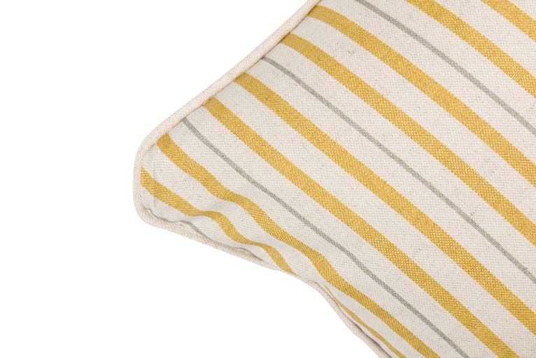 COJIN LINO FLORES RAYAS 45x30 CM - Min.2 uds