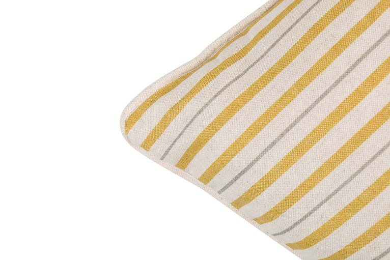 COJIN LINO FLORES RAYAS 45x45 CM - Min.2 uds