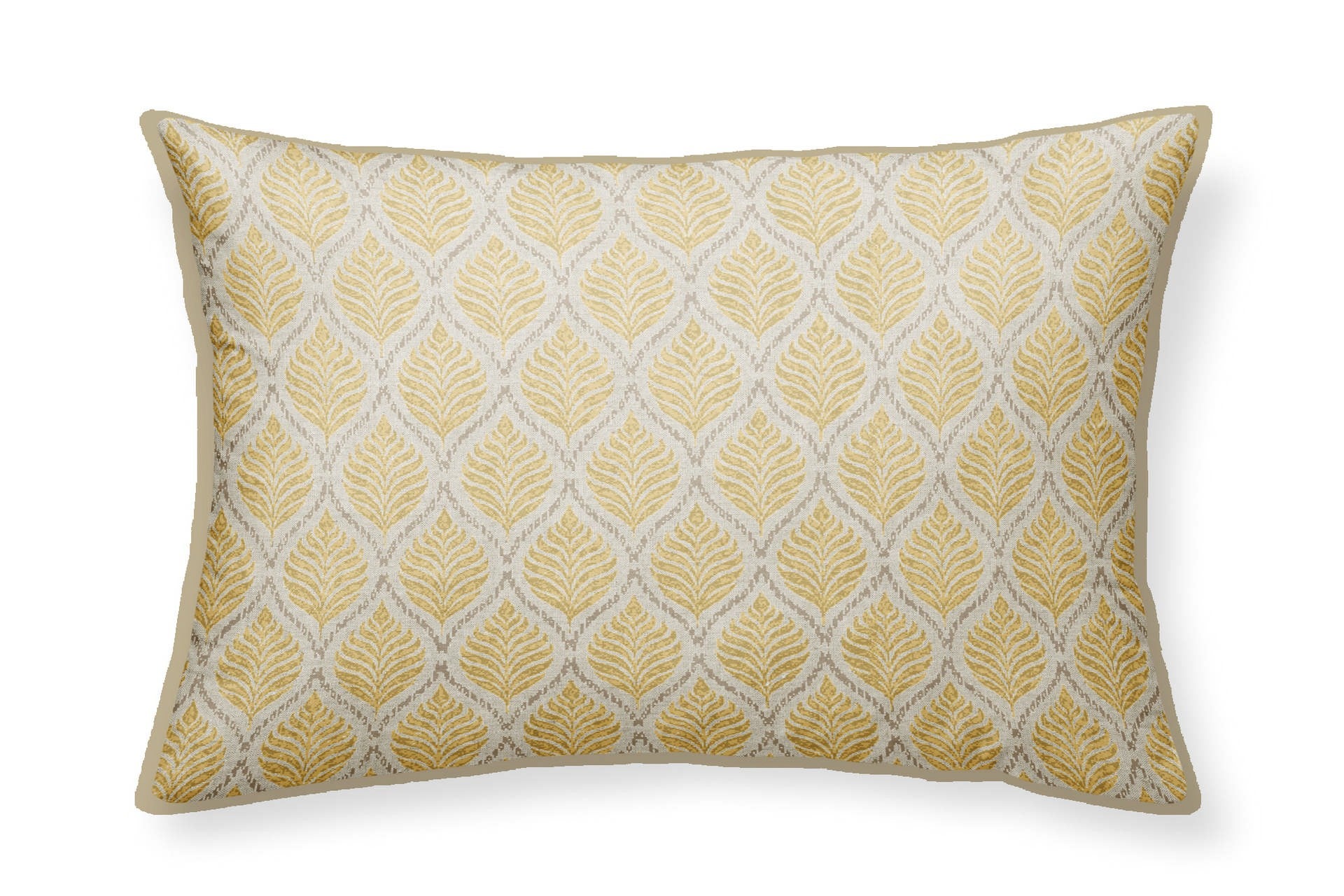 COJIN LINO FLORES HOJAS 45x30 CM - Min.2 uds