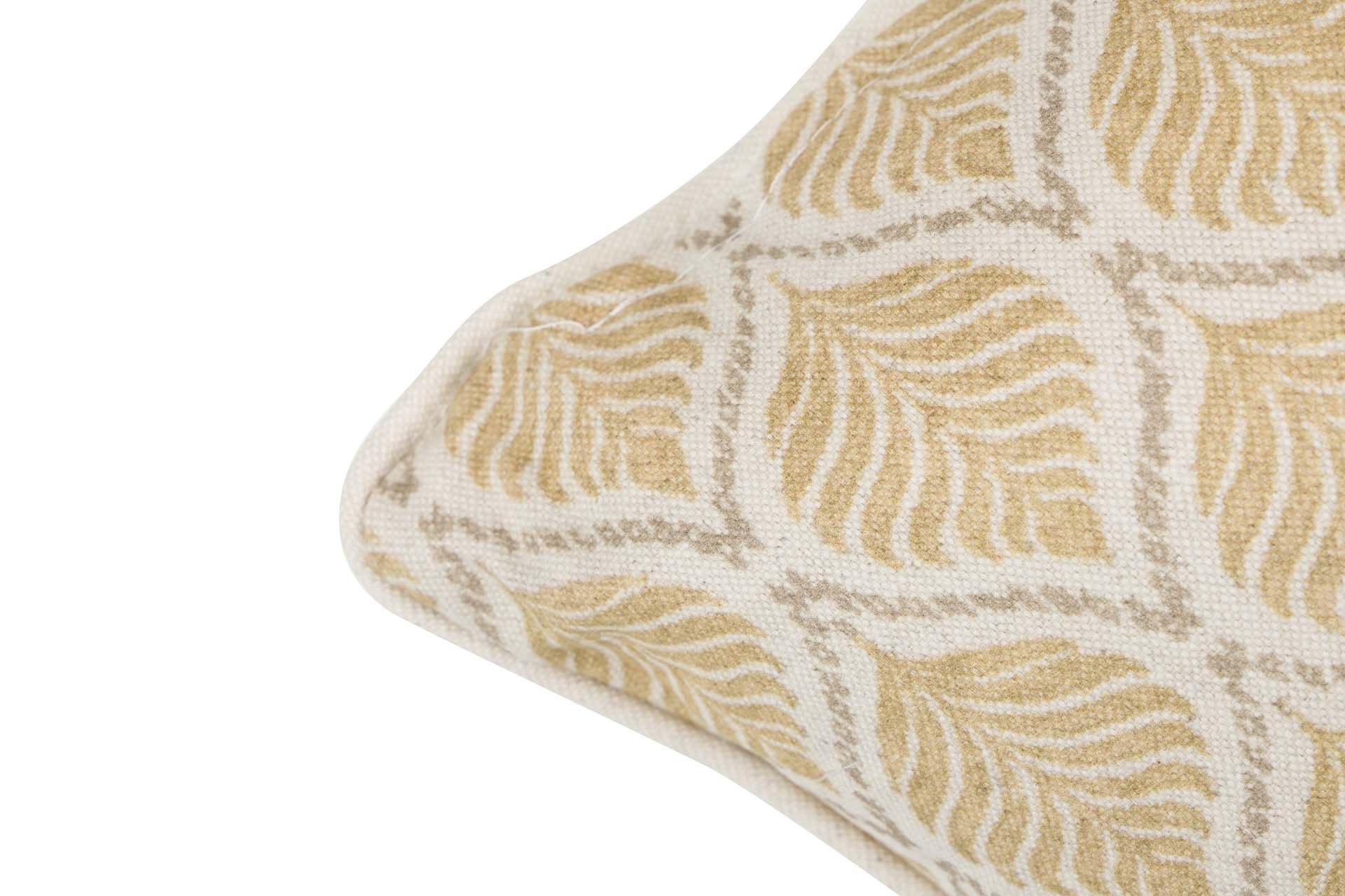 COJIN LINO FLORES HOJAS 45x30 CM - Min.2 uds