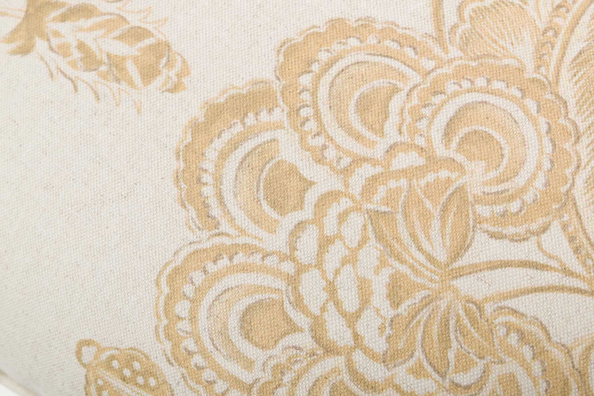 COJIN LINO FLORES HOJAS 45x30 CM - Min.2 uds