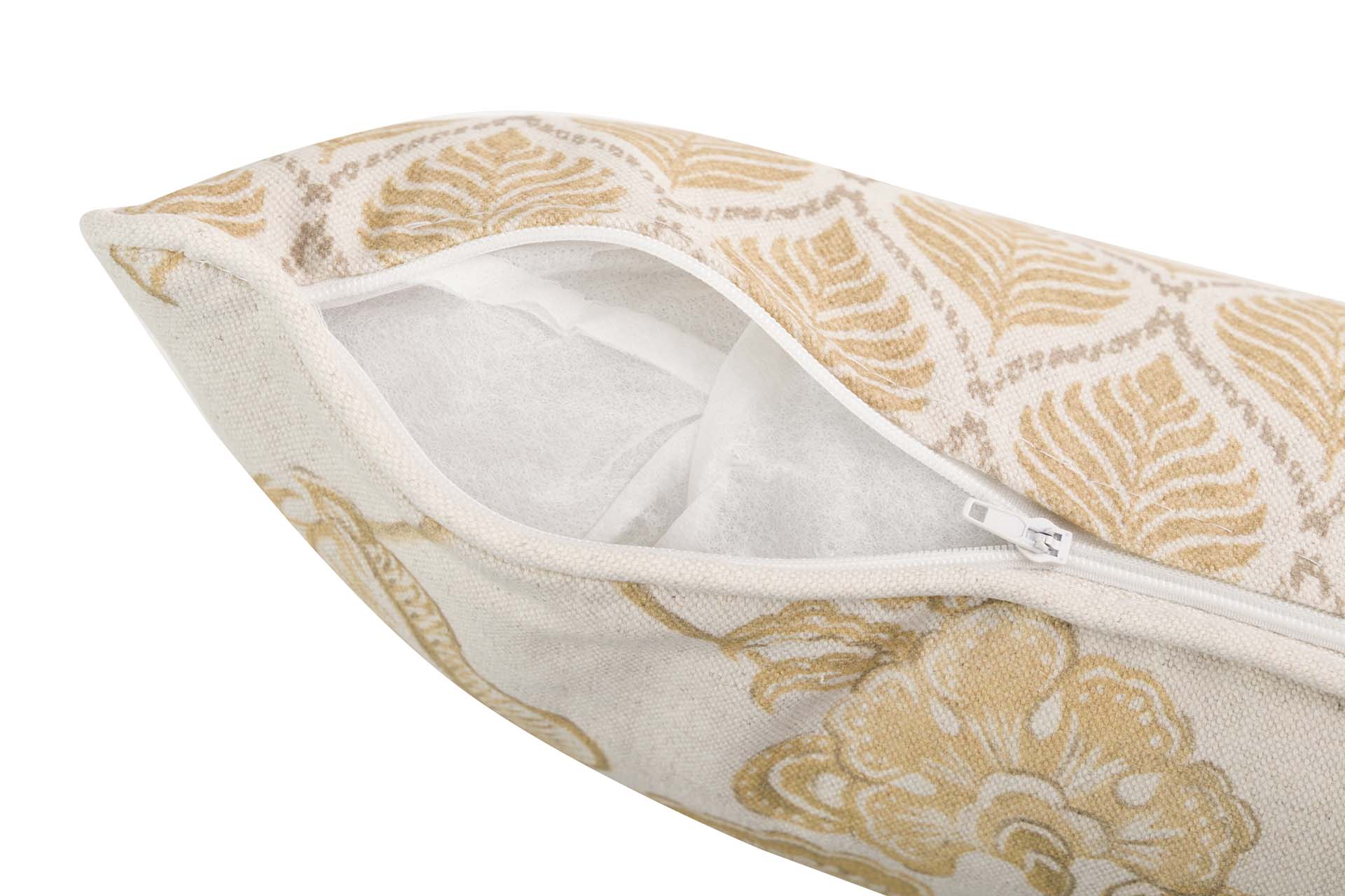 COJIN LINO FLORES HOJAS 45x30 CM - Min.2 uds