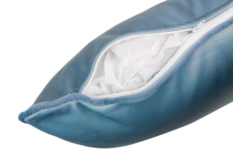 COJIN VELVET AZUL 45x30 CM - Min.2 uds