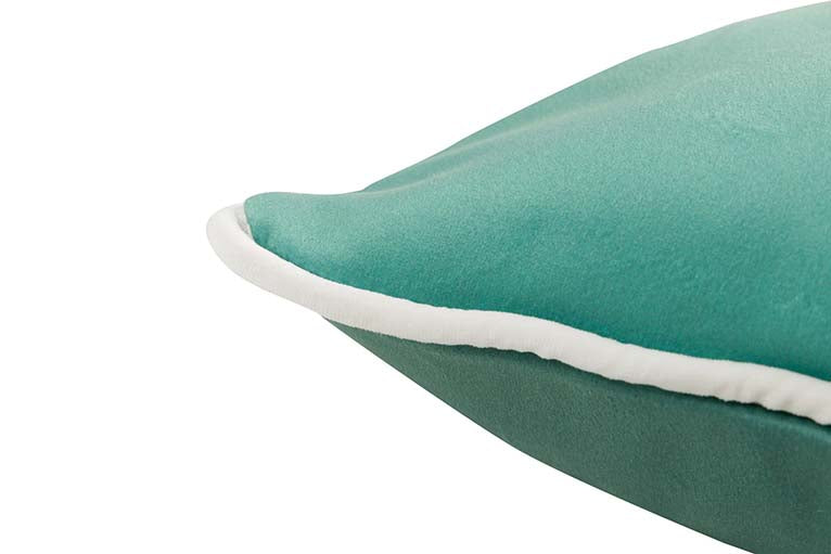 COJIN VELVET VERDE 45x30 CM - Min.2 uds