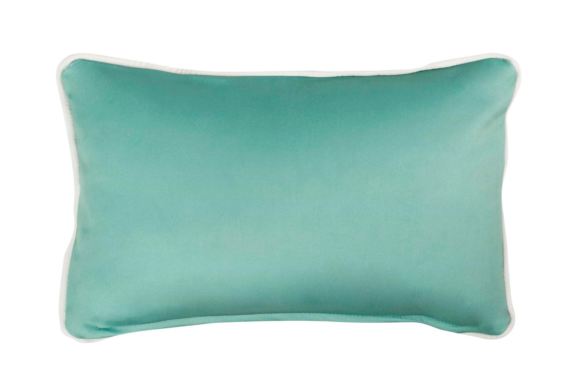 COJIN VELVET VERDE 45x30 CM - Min.2 uds