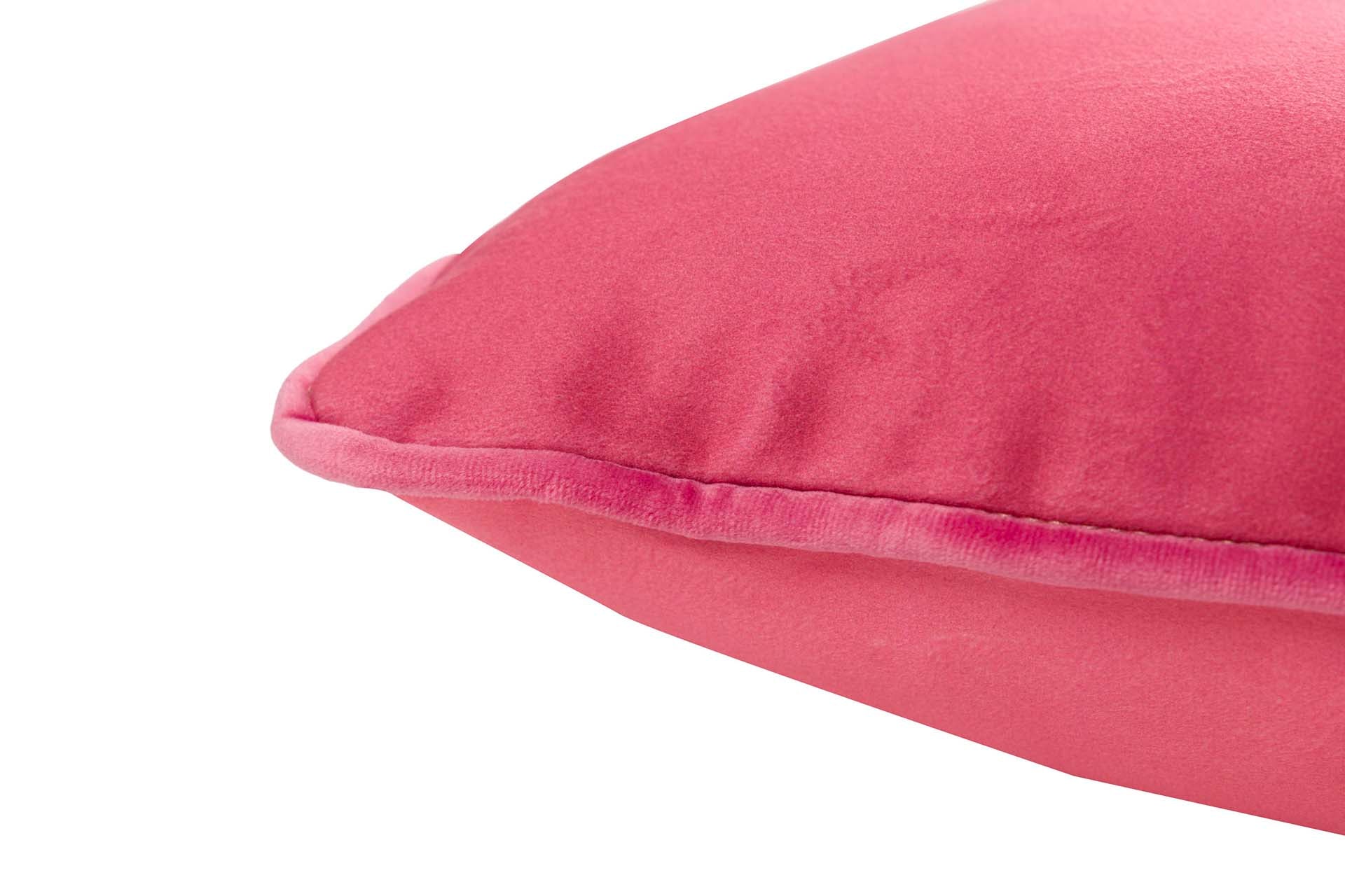 COJIN VELVET ROSA 45x30 CM - Min.2 uds