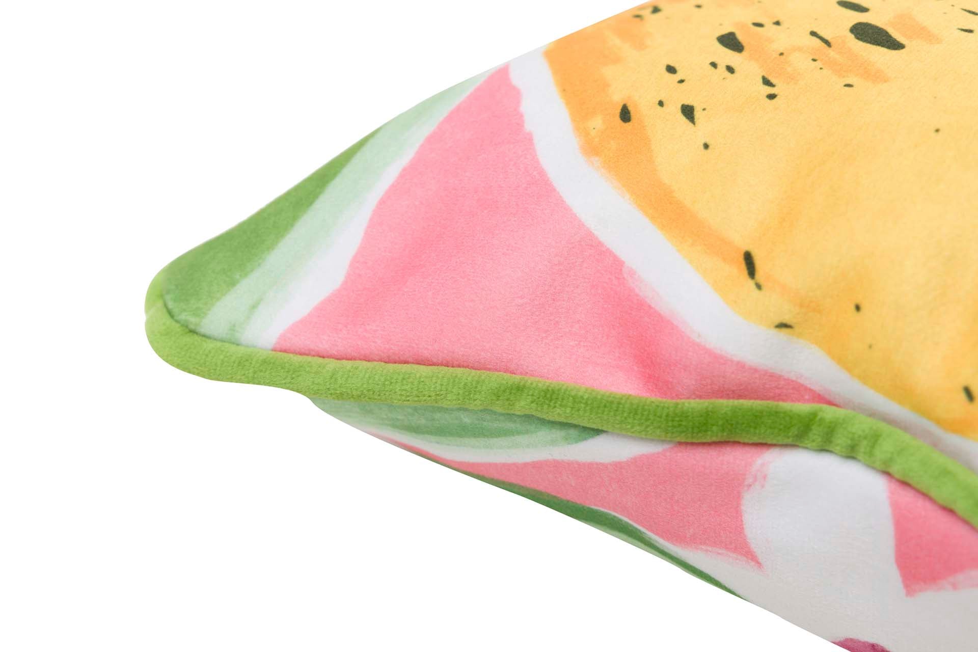 COJIN VELVET FRUTAS 45x30 CM - Min.2 uds