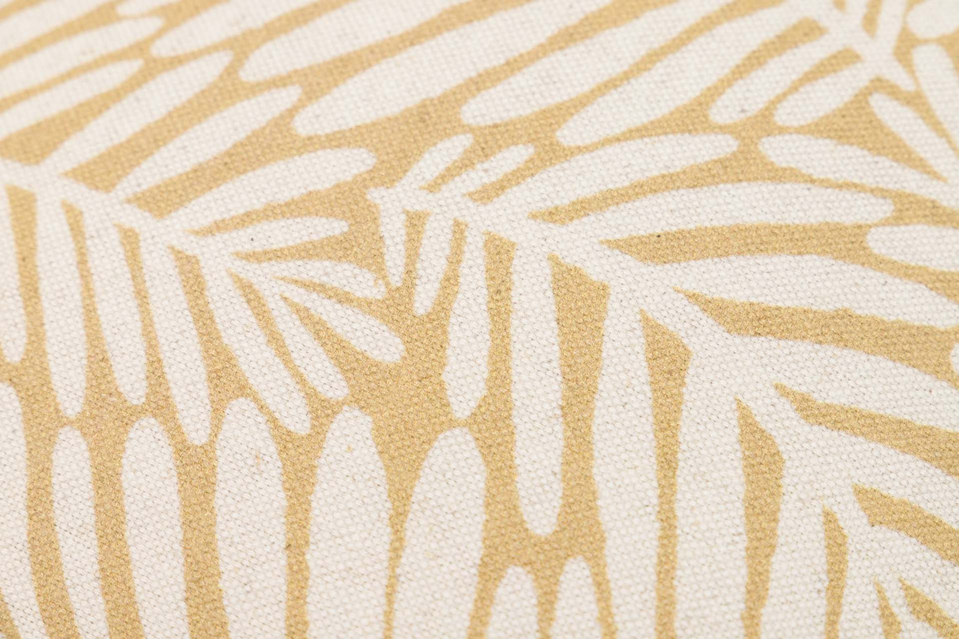 COJIN LINO HOJAS AMARILLAS 45x13x45 CM - Min.2 uds