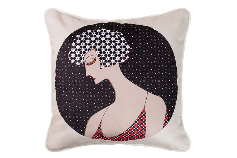 ALMOFADA DE VELUDO PARA MULHERES 45x13x45 CM - Mín. 2 peças