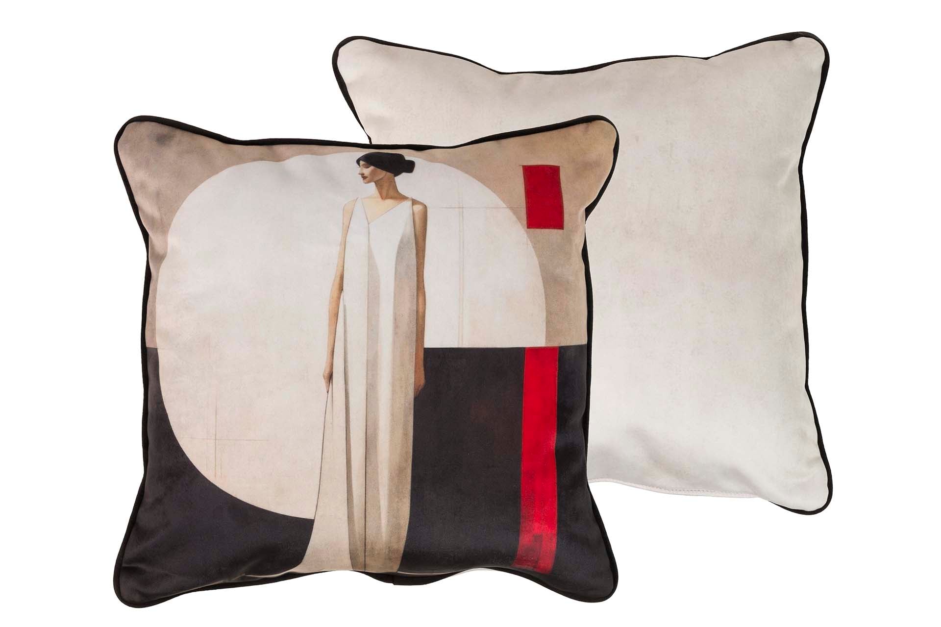 ALMOFADA DE VELUDO PARA MULHERES 45x13x45 CM - Mín. 2 peças