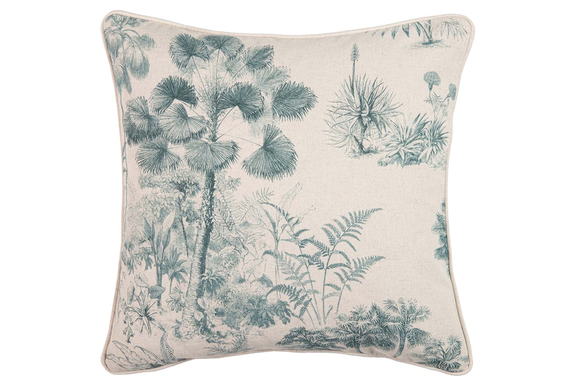 COJIN LINO NATURALEZA AZUL 45x13x45 CM - Min.2 uds