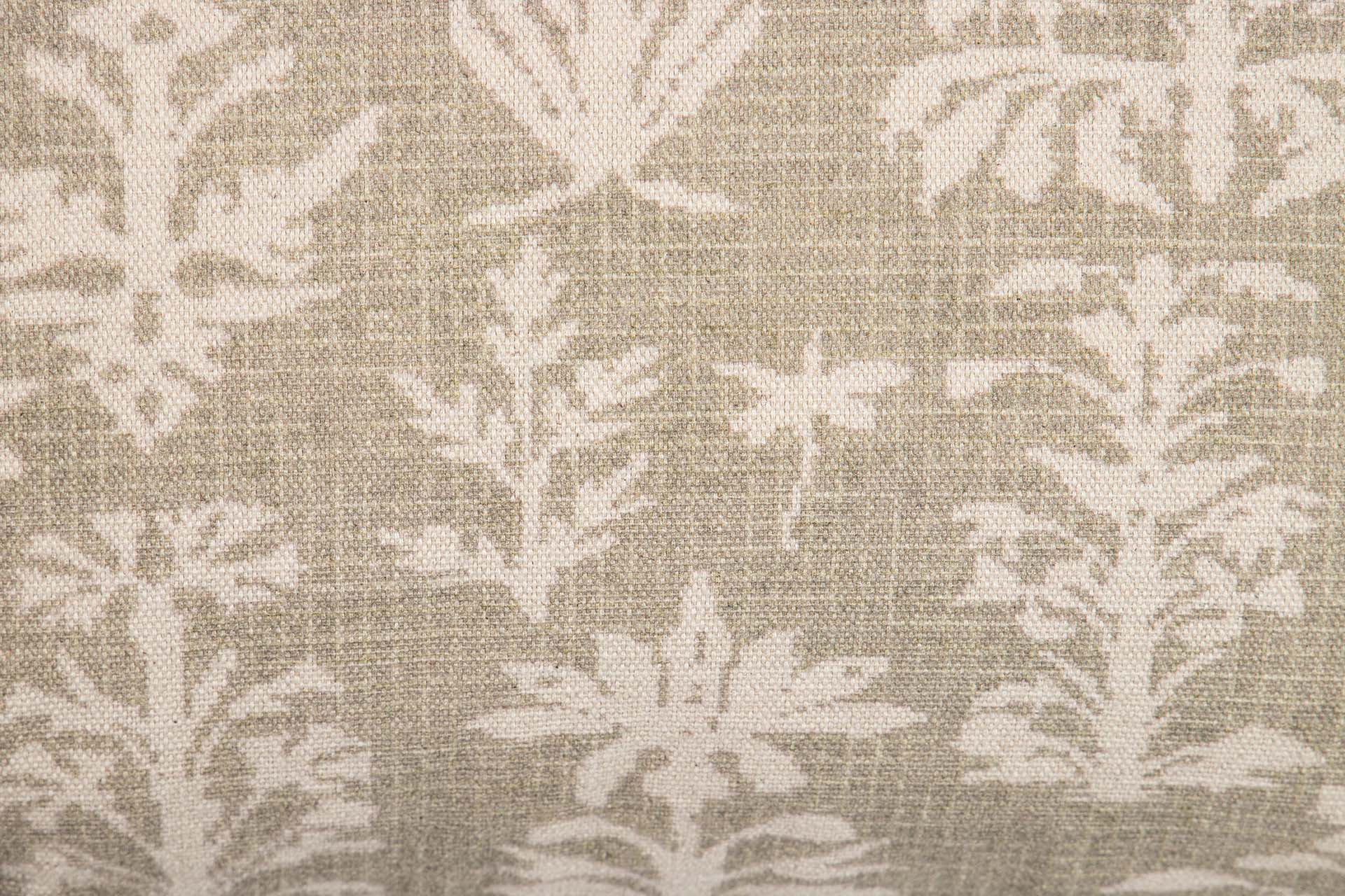COJIN LINO PLANTAS MARRON 45x13x45 CM - Min.2 uds