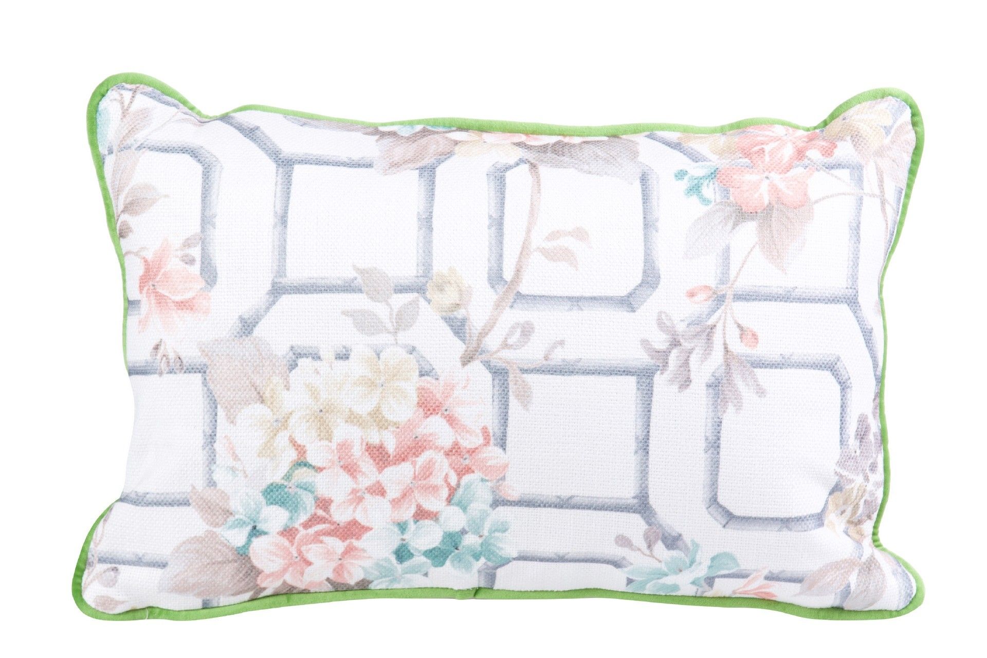 COJIN BAMBU FLORES 45x13x30 CM - Min.2 uds