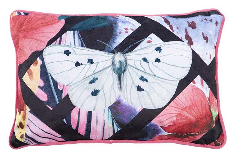 BUTTERFLY COSTA VELVET CUSHION 45x13x30 CM - Min.2 units