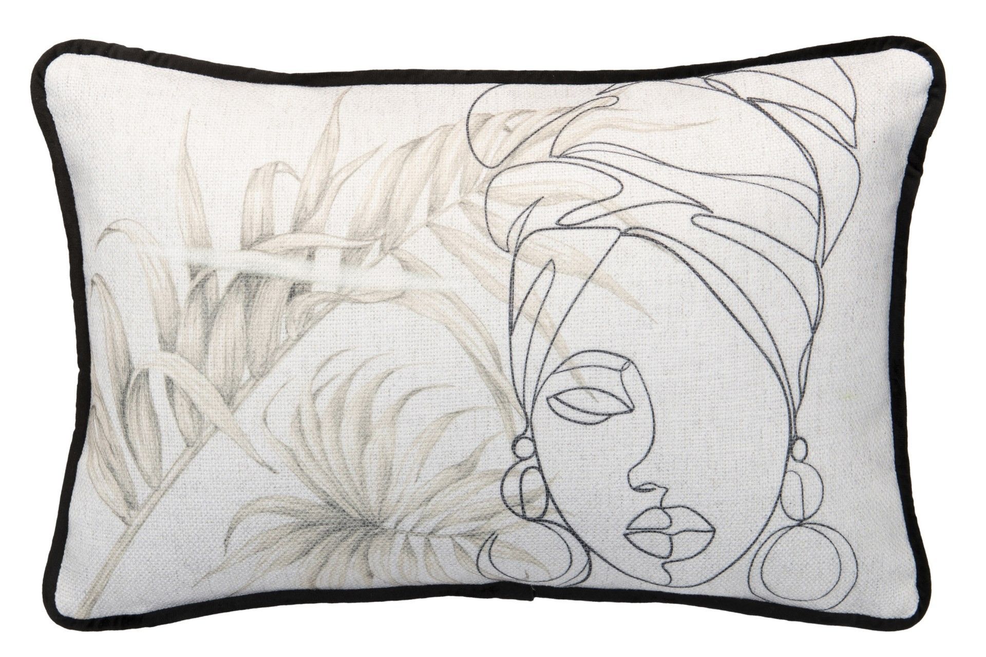 COJIN MUJER FORMAS GEOMETRICAS 45x13x30 CM - Min.2 uds