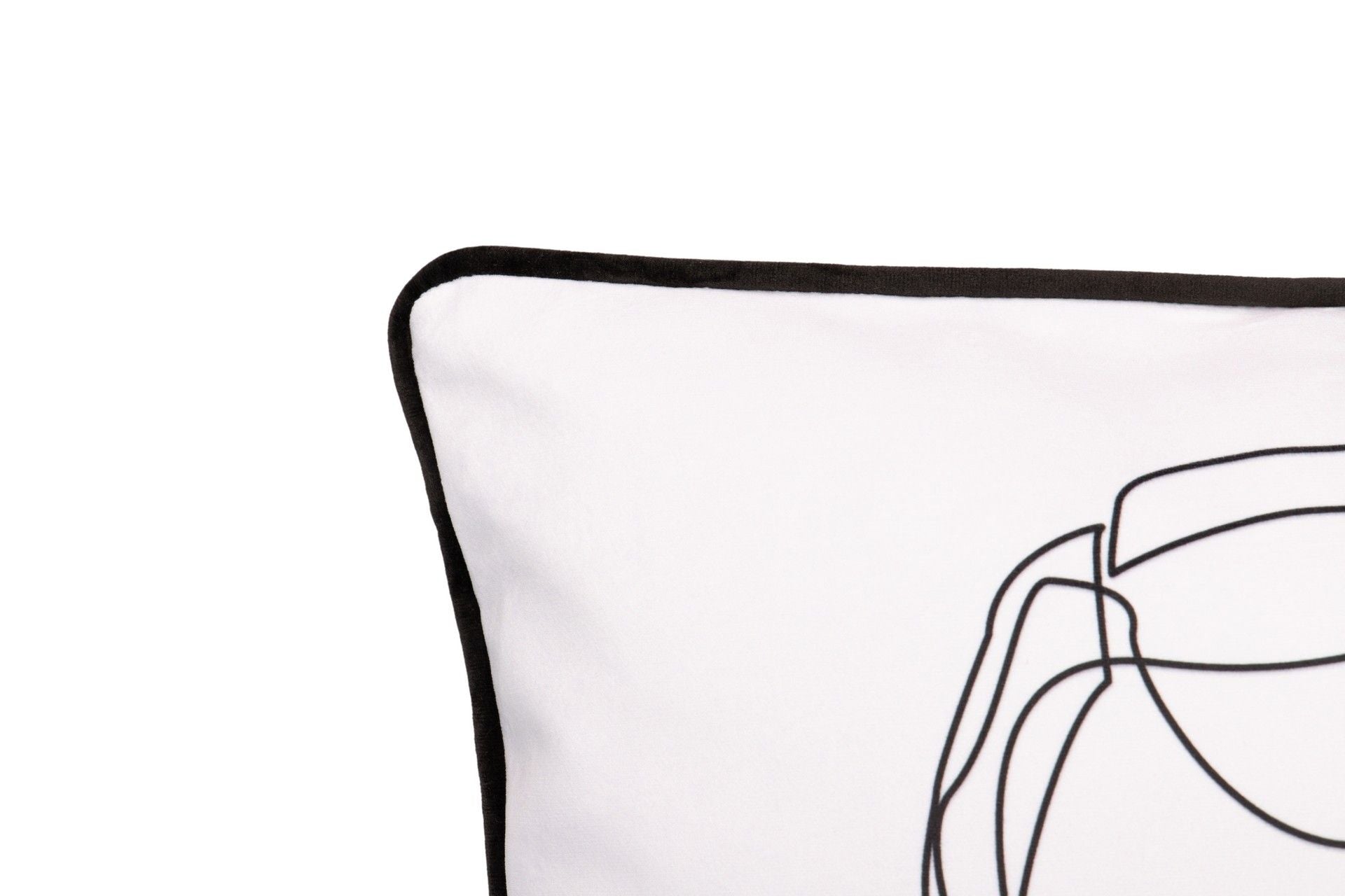 COJIN VELVET MUJER GEMETRICO 45x13x45 CM - Min.2 uds