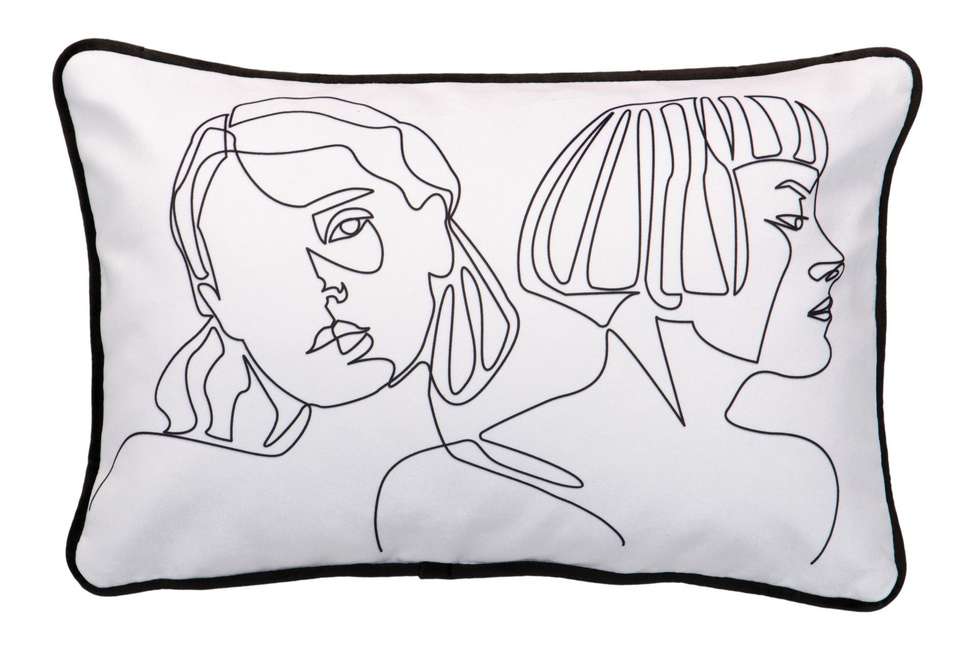 COJIN VELVET MUJER GEMETRICO 45x13x30 CM - Min.2 uds